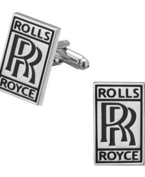 Rolls Royce - zilverkleurige metalen manchetknopen  Montebello